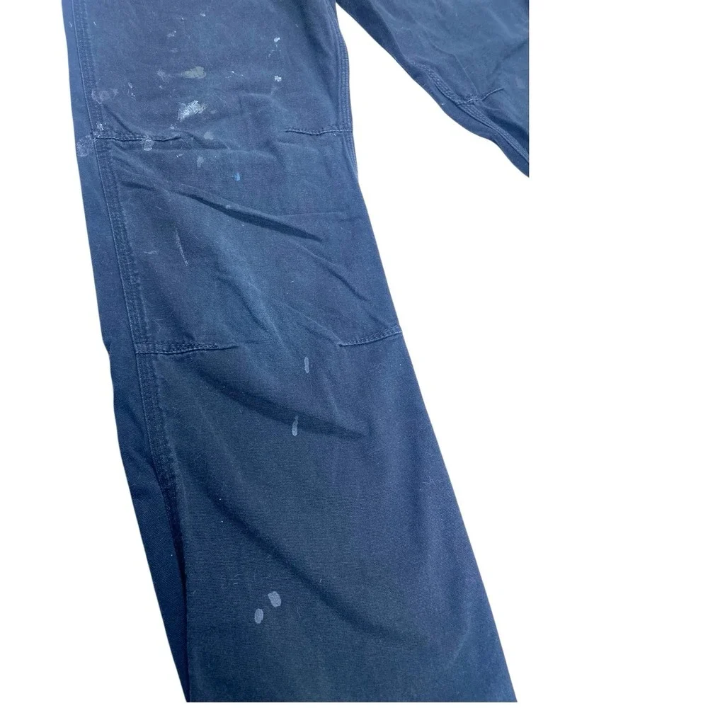 Carhartt Jeans Relaxed Fit Men's 33x34 Black RN# 14806 Carpenter Work Straight - Picture 11 of 12